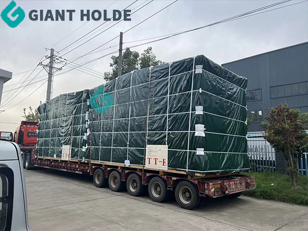 出口打包裝車現(xiàn)場